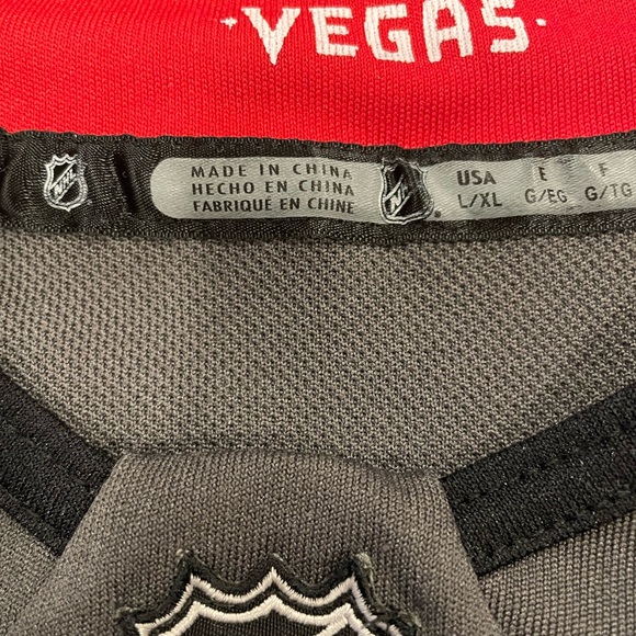 Boy's Vegas Golden Knights NHL Premier Team Colour Jersey • Size L/XLG• Grey - Picture 2 of 6